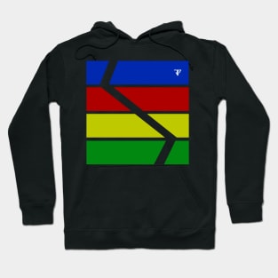 a simple, colorful and minimal design for simple design lovers Hoodie